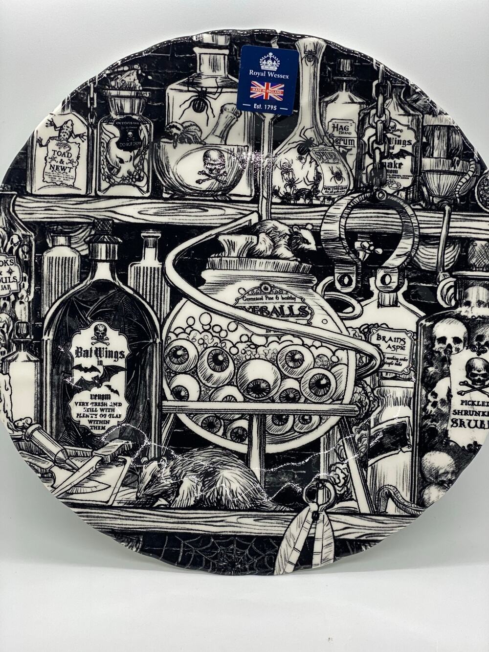 2 Royal Wessex Eyeball Halloween Plates